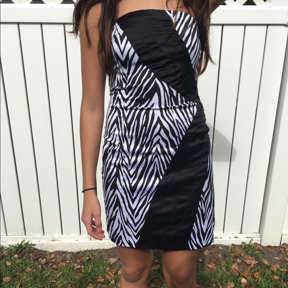 Zebra stripped dress